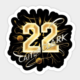 caitlin clark 22 Sticker